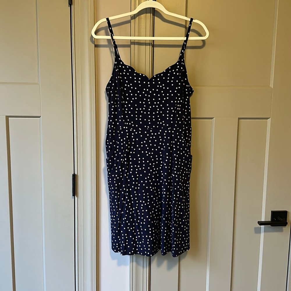 41 Hawthorn Navy/White Polka Dot summer dress
